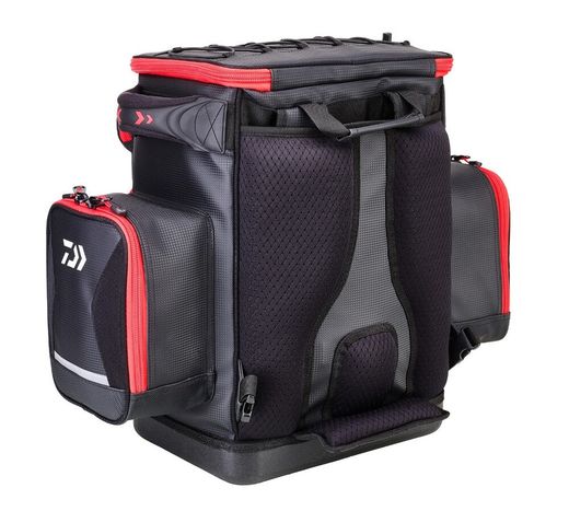 Mochila Daiwa Tournament Surfcasting – 50 L – Base rígida impermeable – Compartimentos modulares – Ideal para pesca desde playa
