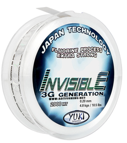Monofilamento Yuki 3G Invisible 150 m – Línea de 3ª generación con silicona y fluorine