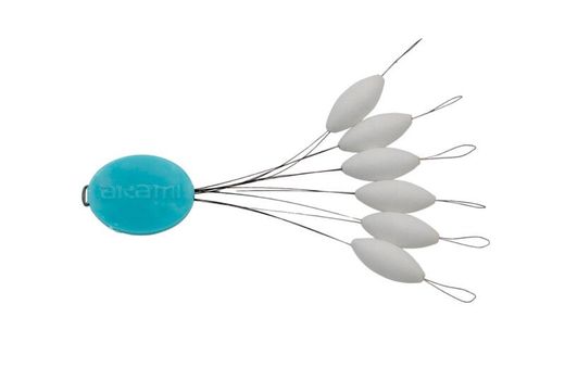 Perlas flotantes ovaladas Akami New Blister Float Oval – Alta flotabilidad y medida de competición (6 uds)