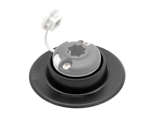 Base de sujeción Iberux NEXUS 0000 Adherix – Anclaje redondo para sistema Nexus en kayak o pato (placa sin taladro, Ø 12,5 cm)