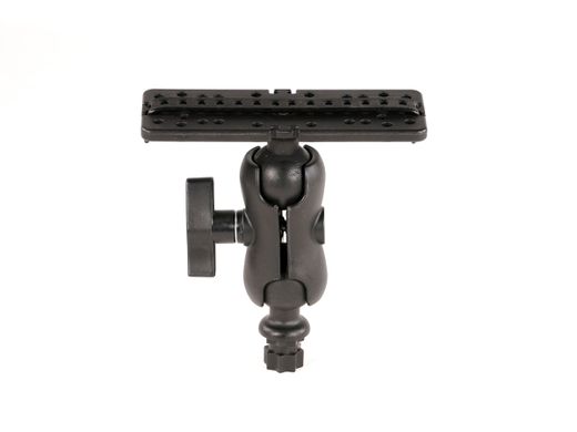 Soporte de sonda Iberux NEXUS 2111 Rectangle M – Doble rótula 360°, para pantallas ≥ 7" (kayak/pato)