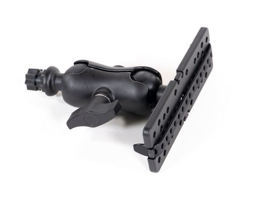Soporte de sonda Iberux NEXUS 2111 Rectangle M – Doble rótula 360°, para pantallas ≥ 7" (kayak/pato)