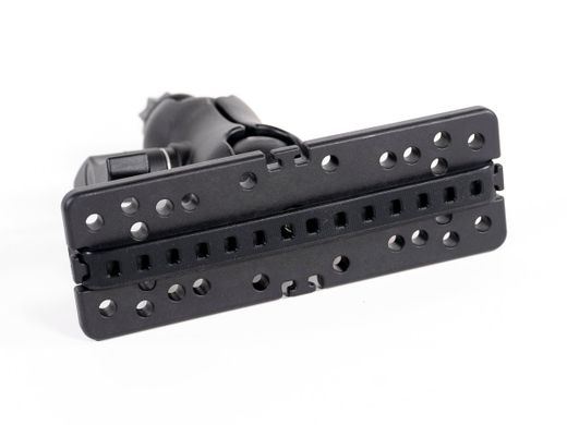 Soporte de sonda Iberux NEXUS 2111 Rectangle M – Doble rótula 360°, para pantallas ≥ 7" (kayak/pato)
