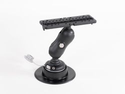 Soporte de sonda Iberux NEXUS 2111 Rectangle M – Doble rótula 360°, para pantallas ≥ 7" (kayak/pato)