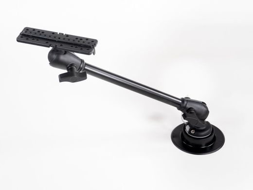 Soporte de sonda Iberux NEXUS 2121 Rectangle L – Doble rótula 360° + brazo extensor intercambiable (kayak/pato, pantallas ≥ 7")
