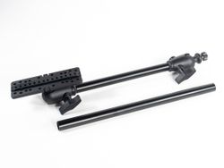 Soporte de sonda Iberux NEXUS 2121 Rectangle L – Doble rótula 360° + brazo extensor intercambiable (kayak/pato, pantallas ≥ 7")