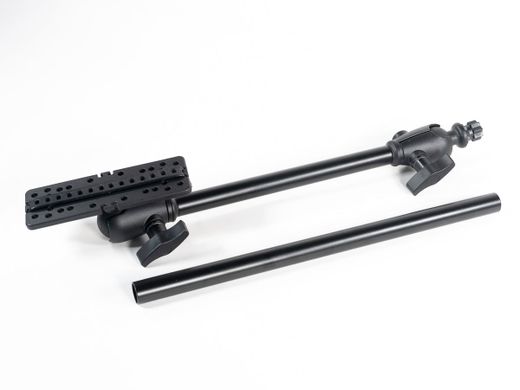 Soporte de sonda Iberux NEXUS 2121 Rectangle L – Doble rótula 360° + brazo extensor intercambiable (kayak/pato, pantallas ≥ 7")