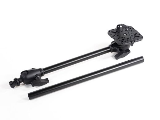 Soporte Iberux Nexus 2122 Squadre L para sonda – Brazo largo doble bola 360º, compatible Garmin, Lowrance y más