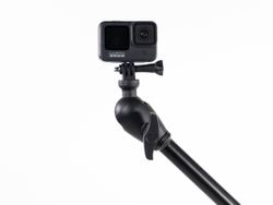 Soporte articulado Iberux NEXUS 2133 Joker XL – Brazo 60 cm, doble rótula 360°, rosca estándar para GoPro o transductor (kayak/pato)