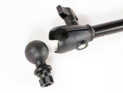 Soporte articulado Iberux NEXUS 2133 Joker XL – Brazo 60 cm, doble rótula 360°, rosca estándar para GoPro o transductor (kayak/pato)