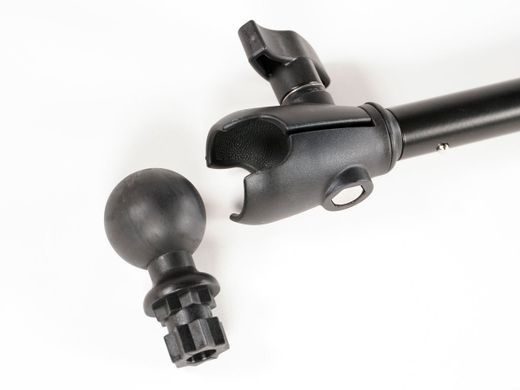 Soporte articulado Iberux NEXUS 2133 Joker XL – Brazo 60 cm, doble rótula 360°, rosca estándar para GoPro o transductor (kayak/pato)