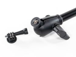 Soporte articulado Iberux NEXUS 2133 Joker XL – Brazo 60 cm, doble rótula 360°, rosca estándar para GoPro o transductor (kayak/pato)