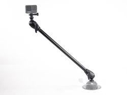 Soporte articulado Iberux NEXUS 2133 Joker XL – Brazo 60 cm, doble rótula 360°, rosca estándar para GoPro o transductor (kayak/pato)