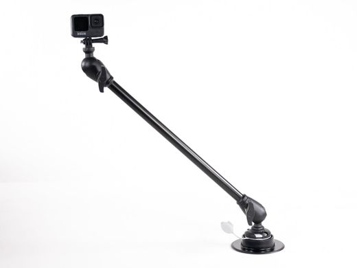 Soporte articulado Iberux NEXUS 2133 Joker XL – Brazo 60 cm, doble rótula 360°, rosca estándar para GoPro o transductor (kayak/pato)