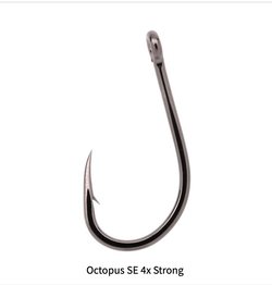 Gamakatsu Octopus SE 4X Strong – Anzuelo forjado con ojal 4X resistencia – Pack de 6 unidades