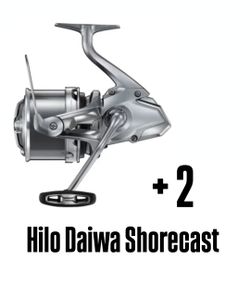 Pack oferta Carrete Shimano Ultegra 3500 XSE Competition + 2 hilos Daiwa Shorecast 20/100 (2800 m cada uno)