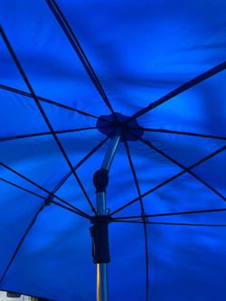 Paraguas de pesca impermeable reforzado con lona exterior y estructura de aluminio (250 cm de diámetro)