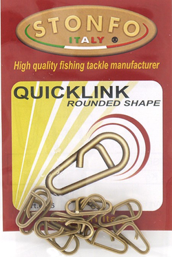 Grapa rápida Stonfo Quicklink Rounded Shape de acero inoxidable – 5 tamaños
