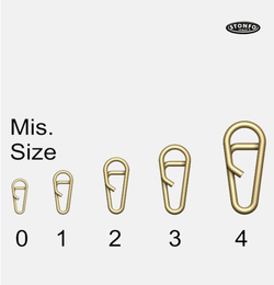 Grapa rápida Stonfo Quicklink Rounded Shape de acero inoxidable – 5 tamaños