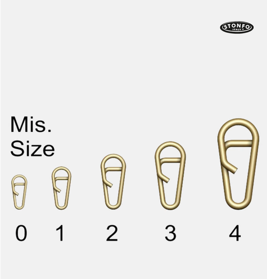 Grapa rápida Stonfo Quicklink Rounded Shape de acero inoxidable – 5 tamaños