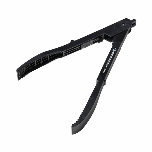 Savage Gear Safety Fish Grip 21.5 cm – Pinza de seguridad para pesca ligera LRF – Diseño antideslizante y respetuoso con los peces