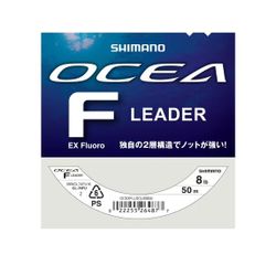 Shimano Línea Ocea EX Fluoro Leader 50m Clear – Bajo de línea de fluorocarbono premium (0.239mm 8lb)
