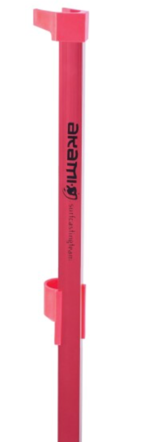 Soporte de aluminio anodizado Akami SCT 145 cm con horquilla fluorescente y tornillo de latón