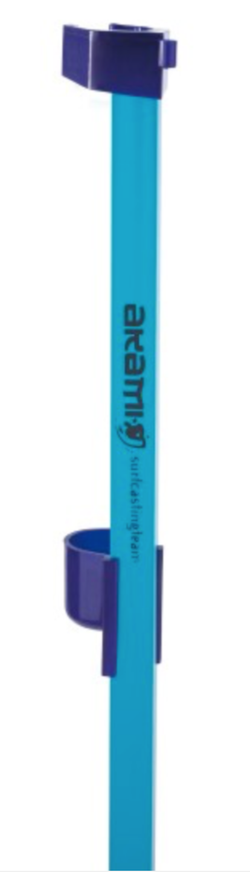 Soporte de aluminio anodizado Akami SCT 145 cm con horquilla fluorescente y tornillo de latón