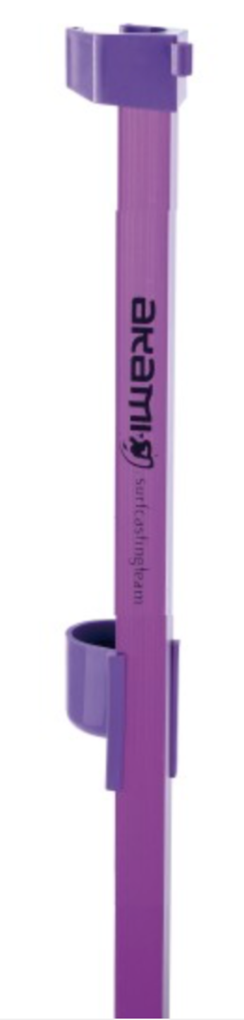 Soporte de aluminio anodizado Akami SCT 145 cm con horquilla fluorescente y tornillo de latón