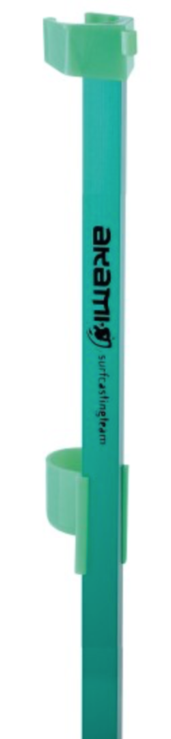 Soporte de aluminio anodizado Akami SCT 145 cm con horquilla fluorescente y tornillo de latón
