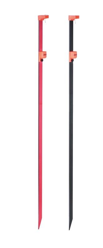 Soporte de aluminio anodizado Akami SCT Extra 160 cm con horquilla fluorescente regulable