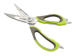 Tijera de Pesca Akami AKS-03 – 20,3 cm, Acero Inoxidable Dentada con Abridor