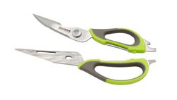 Tijera de Pesca Akami AKS-03 – 20,3 cm, Acero Inoxidable Dentada con Abridor