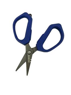 Tijera Akami AKS-01 de acero inoxidable con hojas en titanio – 12 cm – Corte preciso para monofilamento y líneas trenzadas